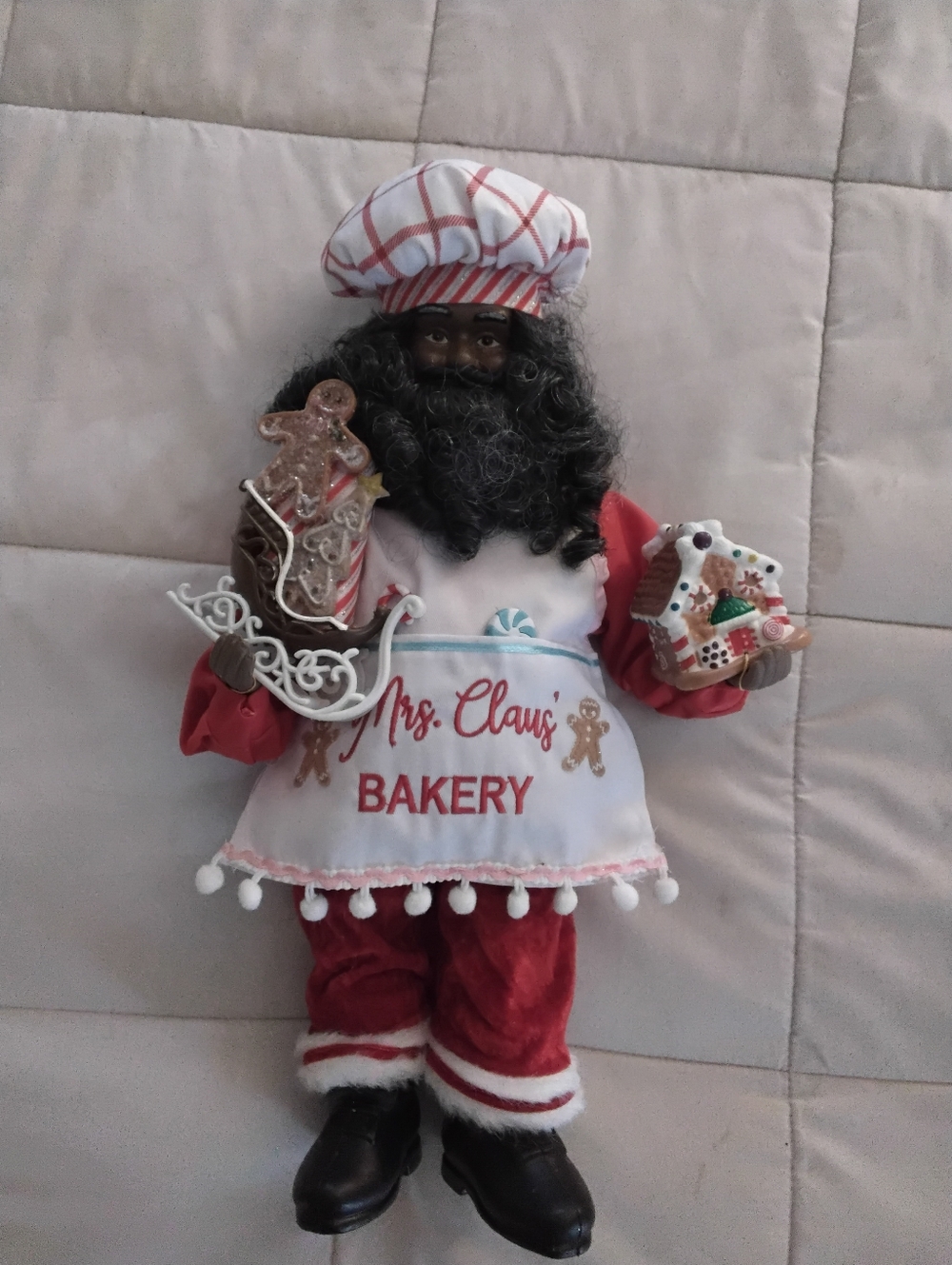 North Pole Trading Co. Black Bakery Santa